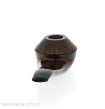 Iconic Valbruna Rhodesian-shaped pipe in dark polished briar