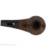 Iconic Valbruna Rhodesian-shaped pipe in dark polished briar