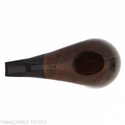 Iconic Valbruna Rhodesian-shaped pipe in dark polished briar