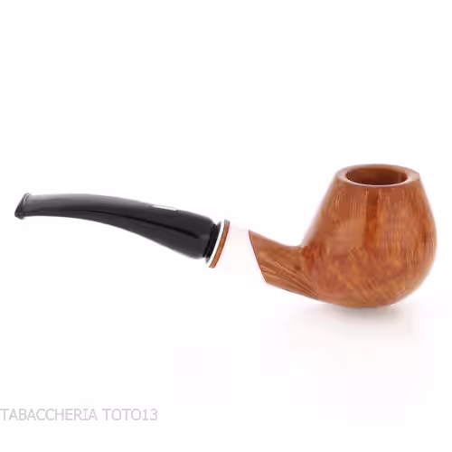 Pipa Amorelli Forma de Brandy raíz lisa natural curvada, serie Frac