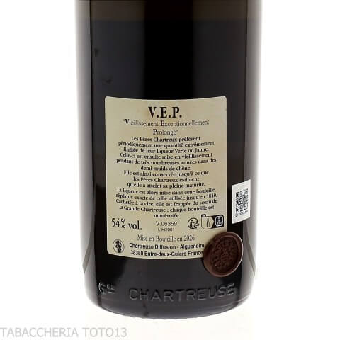 Chartreuse V.E.P. green Vol.54% Cl.100 - Liquors - fruit distillates - Chartreuse Diffusion