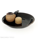 Cenicero de cuerno natural con percutor para pipa | ventas en línea