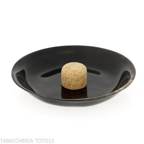 Cenicero de cuerno natural con percutor para pipa | ventas en línea