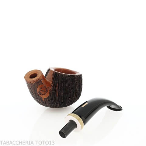 Amorelli Apple curva con incisioni penna San Michele - Amorelli - Amorelli Pipe