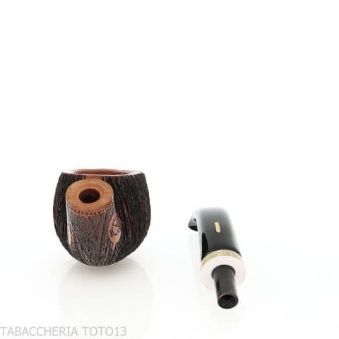 Amorelli Apple curva con incisioni penna San Michele - Amorelli - Amorelli Pipe