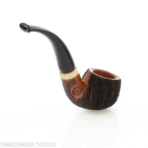 Amorelli Apple curva con incisioni penna San Michele - Amorelli - Amorelli Pipe