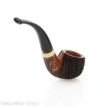 Pipe Amorelli bent apple stylo avec gravures San Michele - Amorelli - Amorelli Pipe