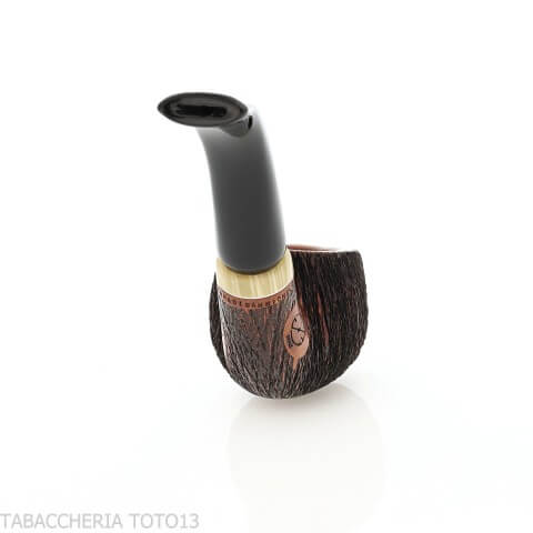 Amorelli Apple curva con incisioni penna San Michele - Amorelli - Amorelli Pipe
