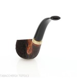 Pipe Amorelli bent apple stylo avec gravures San Michele - Amorelli - Amorelli Pipe