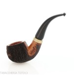 Pipe Amorelli bent apple stylo avec gravures San Michele - Amorelli - Amorelli Pipe