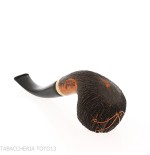 Pipe Amorelli bent apple stylo avec gravures San Michele - Amorelli - Amorelli Pipe