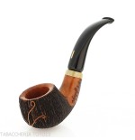Pipe Amorelli bent apple stylo avec gravures San Michele - Amorelli - Amorelli Pipe