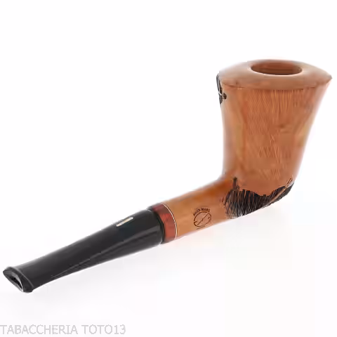 Pipa Amorelli diritta a vaso radica naturale liscia | Vendita online