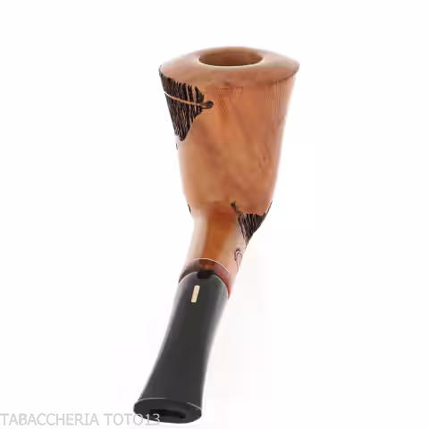 Pipa Amorelli diritta a vaso radica naturale liscia | Vendita online