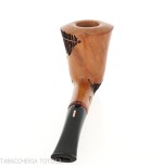 Pipa Amorelli diritta a vaso radica naturale liscia | Vendita online