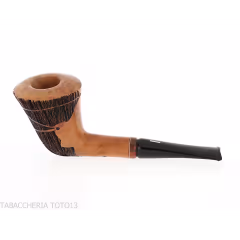 Pipa Amorelli diritta a vaso radica naturale liscia | Vendita online