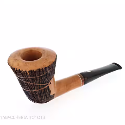 Pipa Amorelli diritta a vaso radica naturale liscia | Vendita online