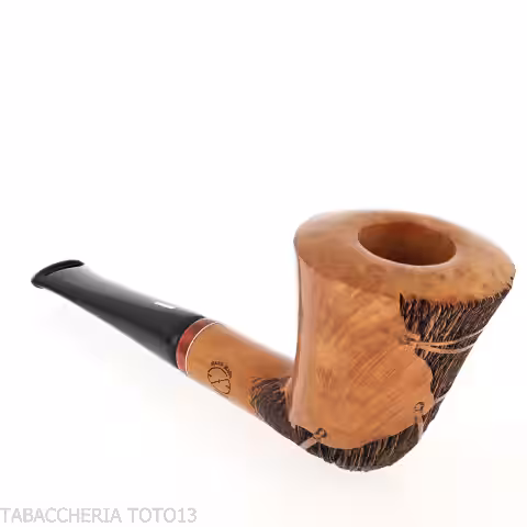 Pipa Amorelli diritta a vaso radica naturale liscia | Vendita online