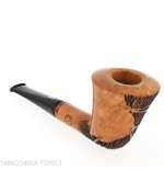 Pipa Amorelli diritta a vaso radica naturale liscia | Vendita online