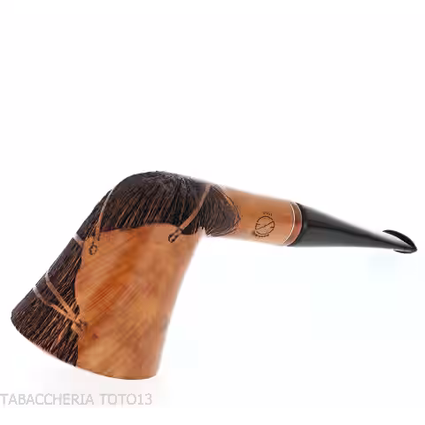 Pipa Amorelli diritta a vaso radica naturale liscia | Vendita online