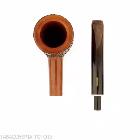 Amorelli pipa Poker con incisioni penna San Michele | Leggerissima