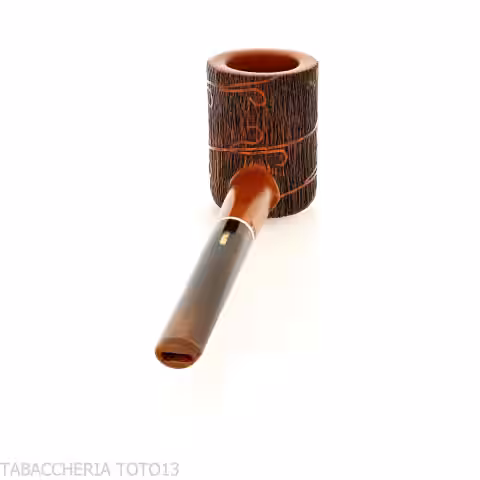 Amorelli pipa Poker con incisioni penna San Michele | Leggerissima
