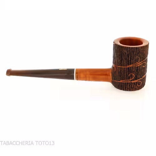 Amorelli Poker pipe with San Michele feather engraving | Ultra-lightweight