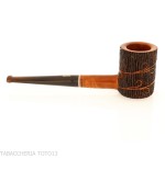 Pipa Amorelli Poker con grabado de pluma de San Michele | Ultraligera