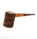 Pipa Amorelli Poker con grabado de pluma de San Michele | Ultraligera