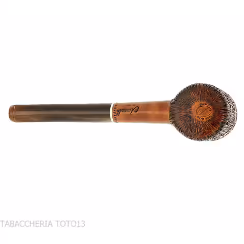Amorelli Poker pipe with San Michele feather engraving | Ultra-lightweight