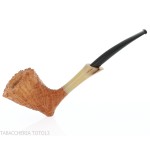 C-pipe Cavalier shape in sandblasted briar: elegance and functionality
