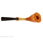 C-pipe Cavalier shape in sandblasted briar: elegance and functionality