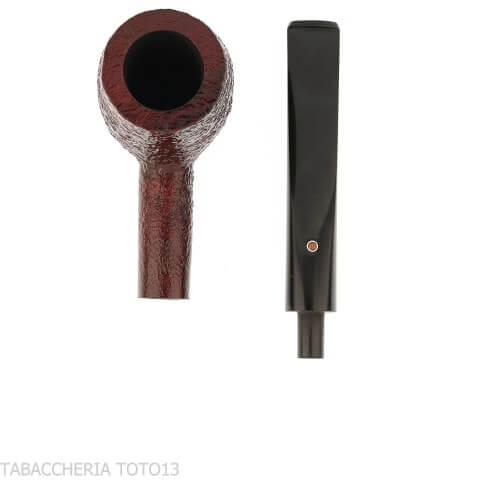 Pebble Grain pipe Forma de billar arenado oscuro - Ashton - William “Ashton” Taylor