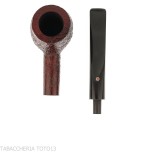 Pebble Grain pipe Billiard shape dark sandblasted - Ashton - William “Ashton” Taylor