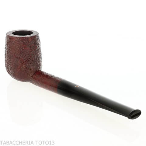 Pebble Grain pipe Forma de billar arenado oscuro - Ashton - William “Ashton” Taylor