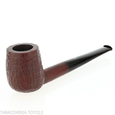 Pebble Grain pipe Billiard shape dark sandblasted - Ashton - William “Ashton” Taylor