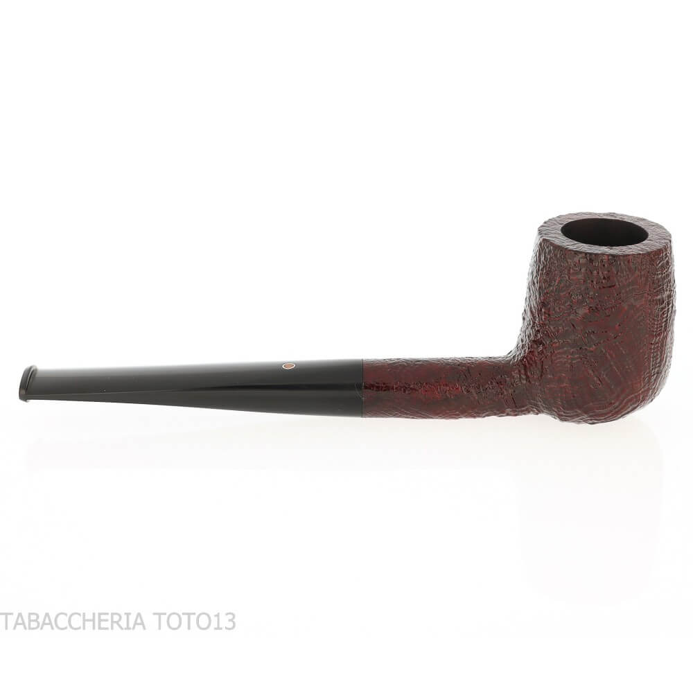 Pebble Grain pipe Billiard shape dark sandblasted - Ashton - William “Ashton” Taylor