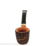 Amorelli pipa Pot curva con incisioni penna San Michele - Amorelli - Amorelli Pipe