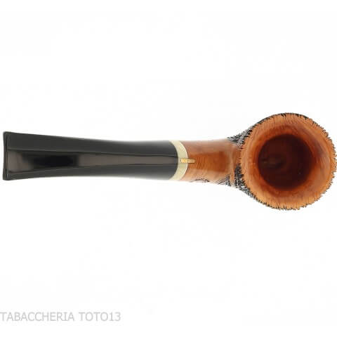 Amorelli Curved Pot Pipe with San Michele Pen Engraving - Amorelli - Amorelli Pipe