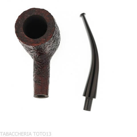 Pipe courbé en forme de pot sablé foncé Pebble Grain - Ashton - William “Ashton” Taylor