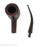 Pebble Grain dark sandblasted bent pot shape pipe - Ashton - William “Ashton” Taylor