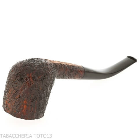 Pipe courbé en forme de pot sablé foncé Pebble Grain - Ashton - William “Ashton” Taylor