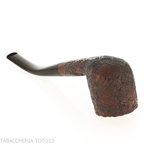 Pipe courbé en forme de pot sablé foncé Pebble Grain - Ashton - William “Ashton” Taylor