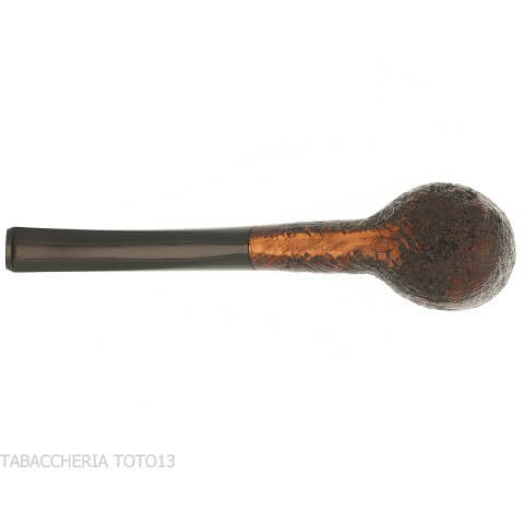 Pebble Grain dark sandblasted bent pot shape pipe - Ashton - William “Ashton” Taylor