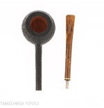 Pipe C-Pipe Wang en bruyère sablée, forme Apple Pencil - C-Pipe Wilson Wang - Wang C-pipe