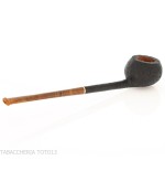 C-Pipe Wang Apple Pencil-shaped pipe in sandblasted briar - C-Pipe Wang - Wang C-pipe