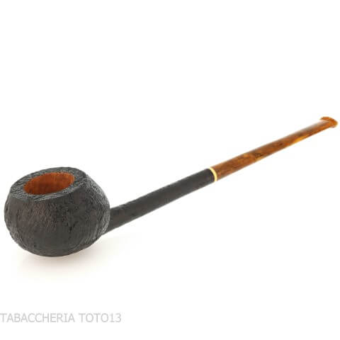 Pipe C-Pipe Wang en bruyère sablée, forme Apple Pencil - C-Pipe Wilson Wang - Wang C-pipe