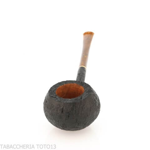 Pipe C-Pipe Wang en bruyère sablée, forme Apple Pencil - C-Pipe Wilson Wang - Wang C-pipe
