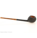 C-Pipe Wang Apple Pencil-shaped pipe in sandblasted briar - C-Pipe Wang - Wang C-pipe