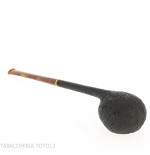 C-Pipe Wang Apple Pencil-shaped pipe in sandblasted briar - C-Pipe Wang - Wang C-pipe